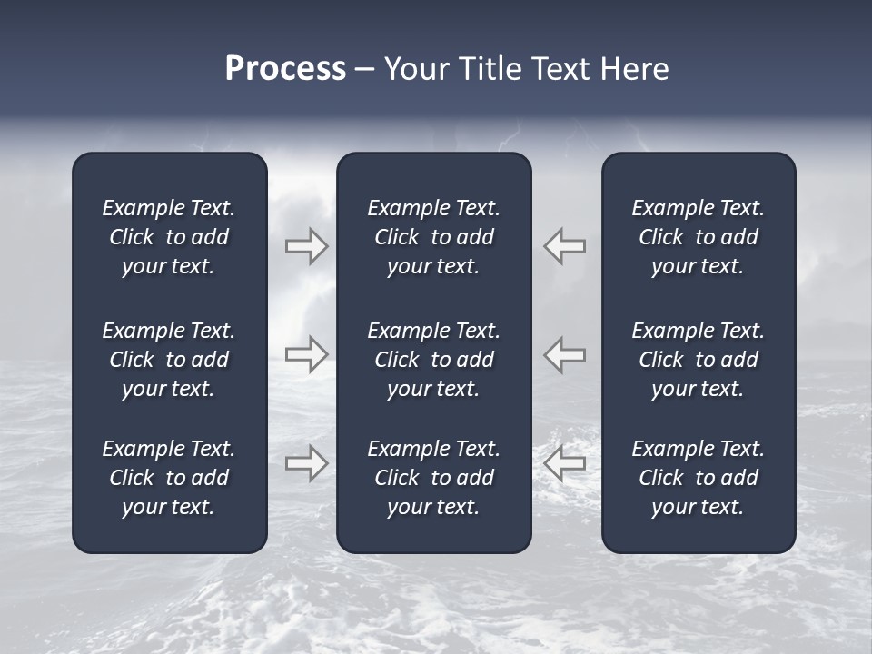 A Statue Of Liberty In The Middle Of The Ocean PowerPoint Template