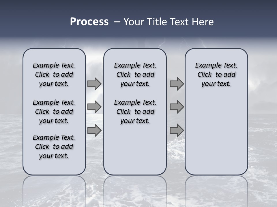 A Statue Of Liberty In The Middle Of The Ocean PowerPoint Template