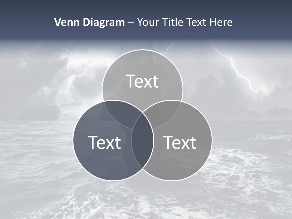 A Statue Of Liberty In The Middle Of The Ocean PowerPoint Template