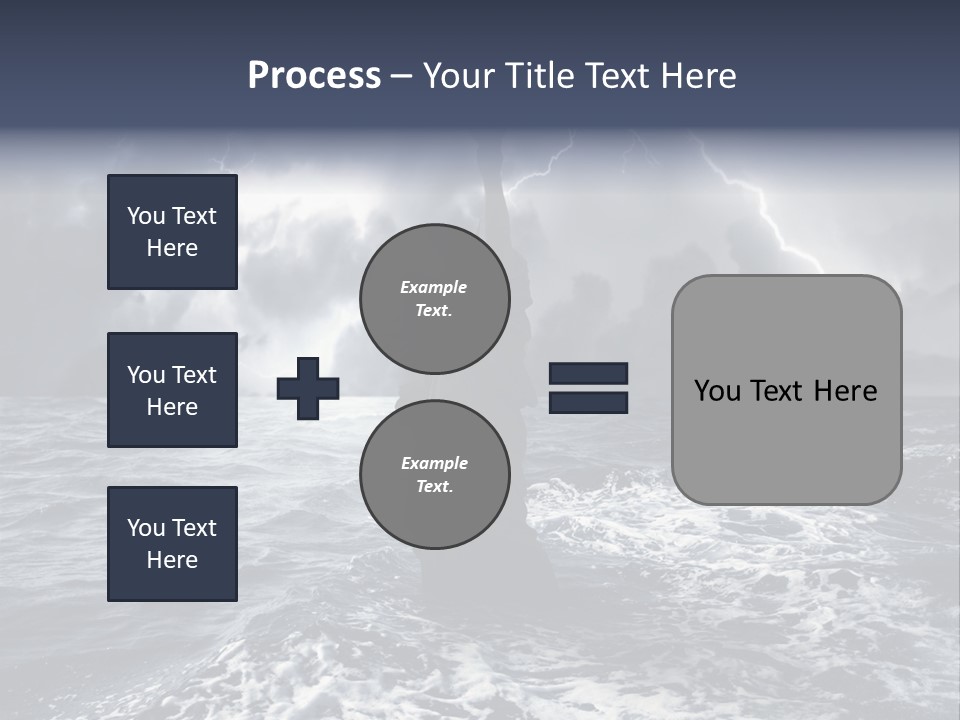 A Statue Of Liberty In The Middle Of The Ocean PowerPoint Template