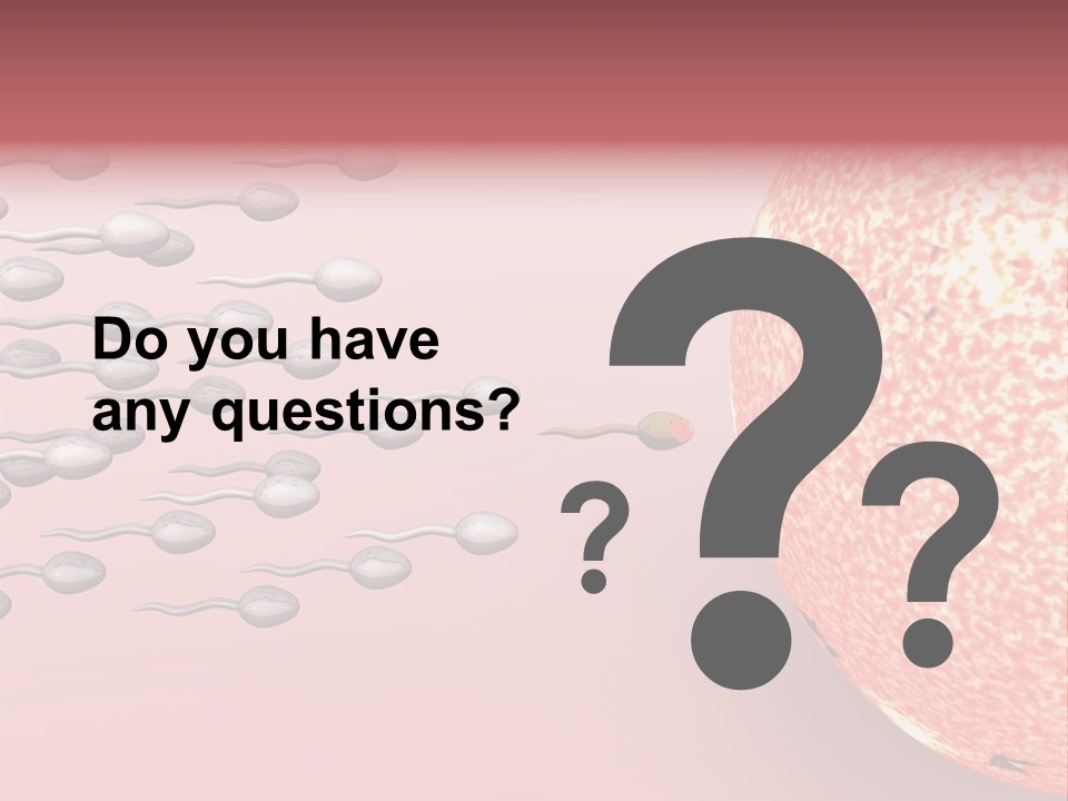 Cartoon Illustrating Male Sperm Cells Fertilizing A Female Egg PowerPoint Template
