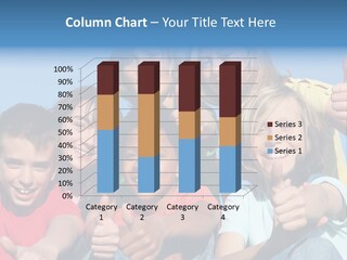 Happy Kids With Thumbs Up PowerPoint Template