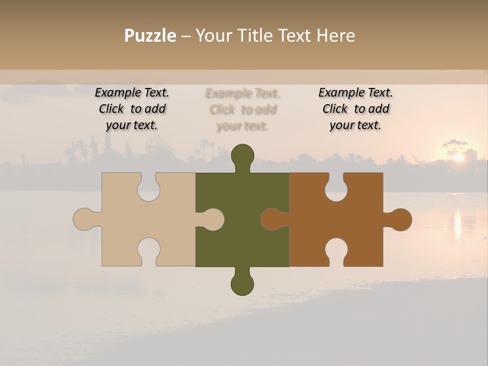 Hala Sultan Tekke Mosque In Cyprus From The Salt Lake PowerPoint Template