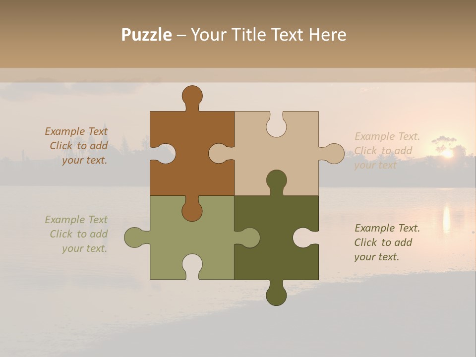 Hala Sultan Tekke Mosque In Cyprus From The Salt Lake PowerPoint Template