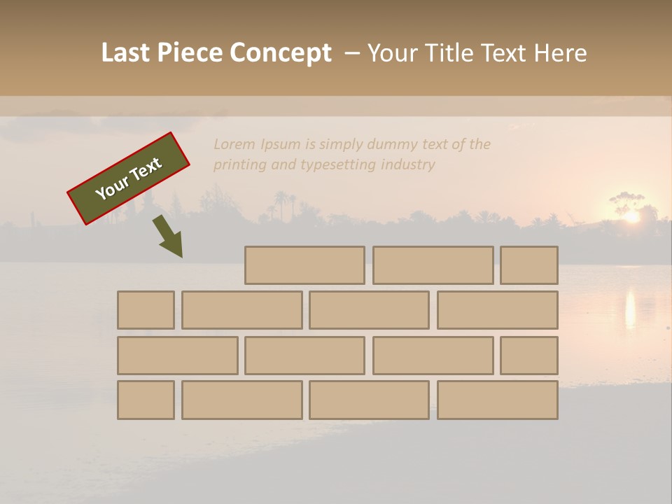 Hala Sultan Tekke Mosque In Cyprus From The Salt Lake PowerPoint Template