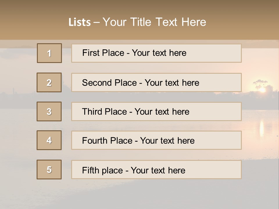 Hala Sultan Tekke Mosque In Cyprus From The Salt Lake PowerPoint Template