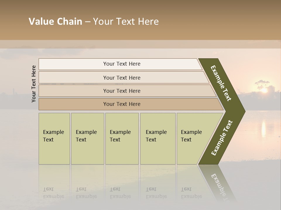 Hala Sultan Tekke Mosque In Cyprus From The Salt Lake PowerPoint Template
