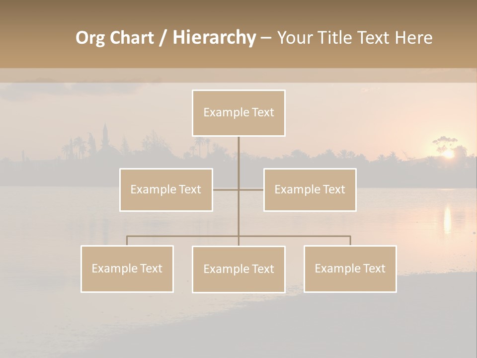 Hala Sultan Tekke Mosque In Cyprus From The Salt Lake PowerPoint Template