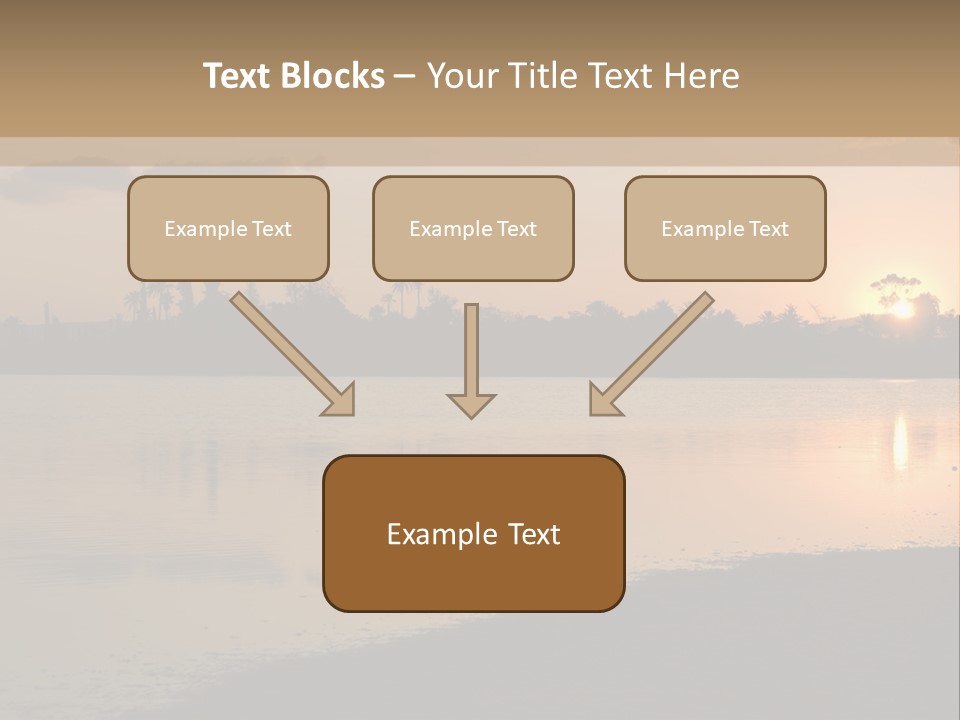 Hala Sultan Tekke Mosque In Cyprus From The Salt Lake PowerPoint Template