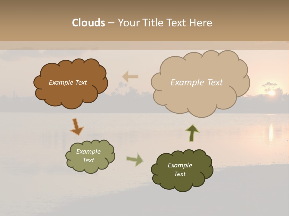 Hala Sultan Tekke Mosque In Cyprus From The Salt Lake PowerPoint Template
