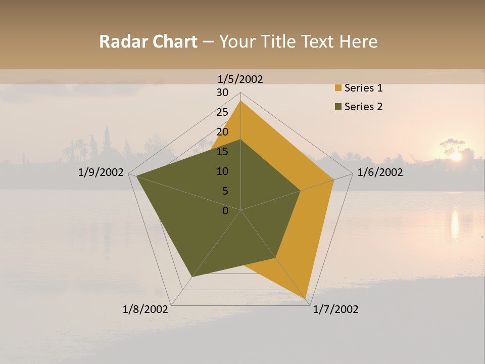 Hala Sultan Tekke Mosque In Cyprus From The Salt Lake PowerPoint Template