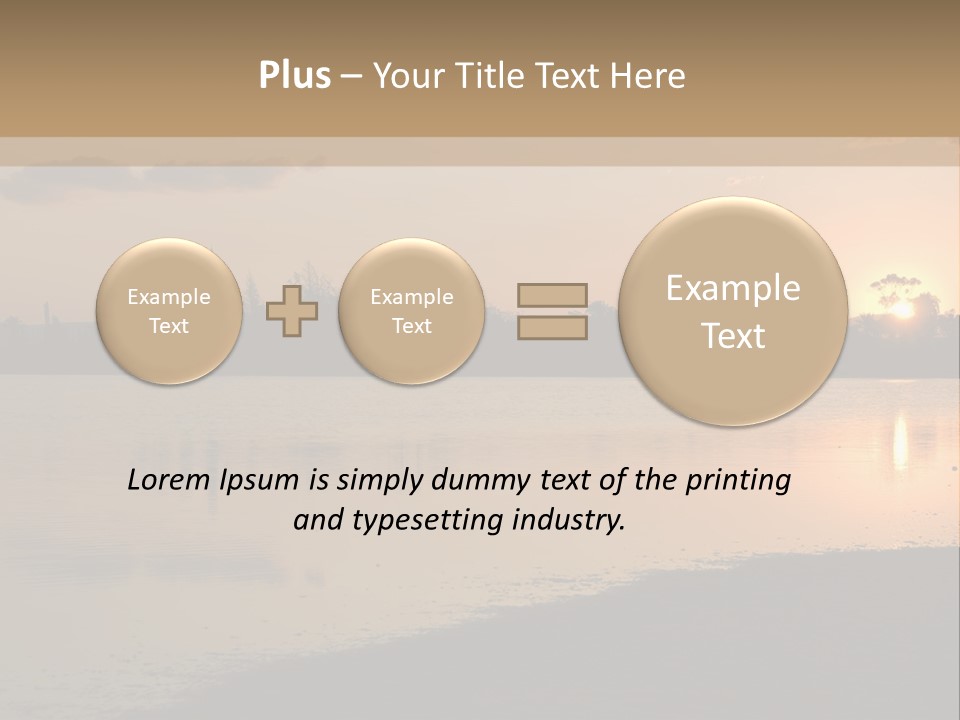 Hala Sultan Tekke Mosque In Cyprus From The Salt Lake PowerPoint Template