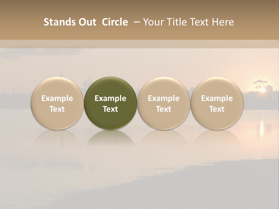 Hala Sultan Tekke Mosque In Cyprus From The Salt Lake PowerPoint Template