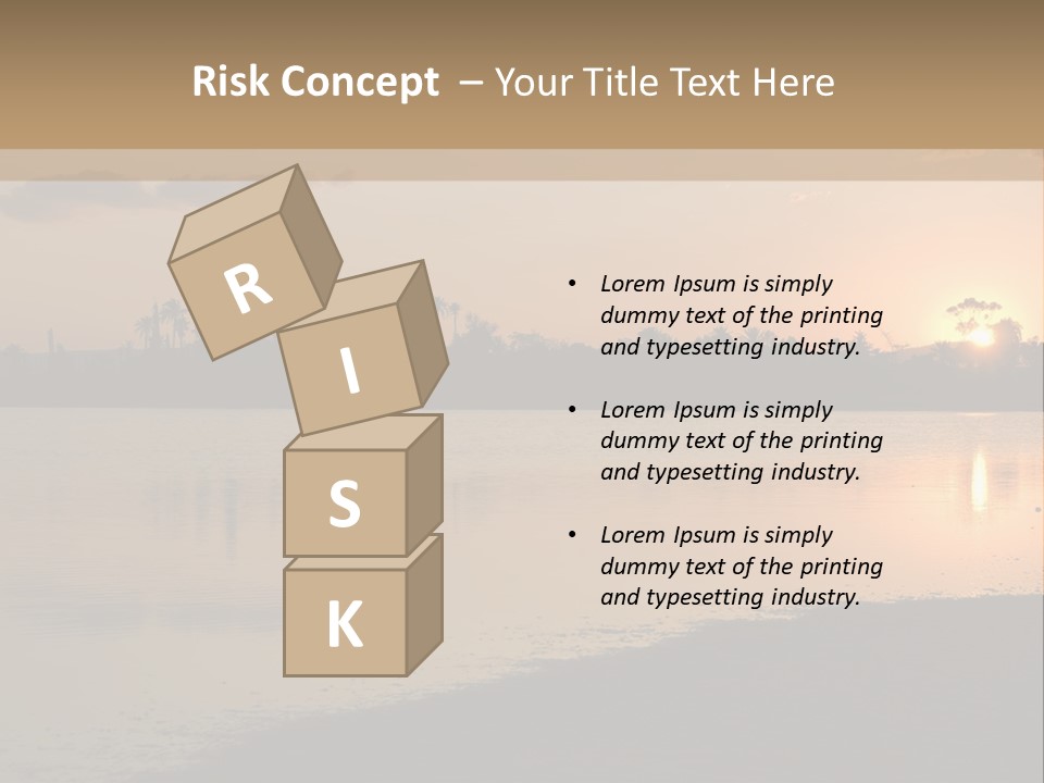 Hala Sultan Tekke Mosque In Cyprus From The Salt Lake PowerPoint Template