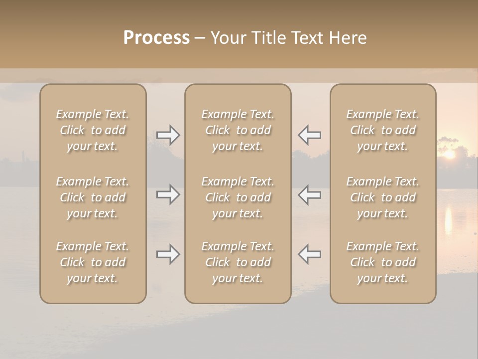 Hala Sultan Tekke Mosque In Cyprus From The Salt Lake PowerPoint Template