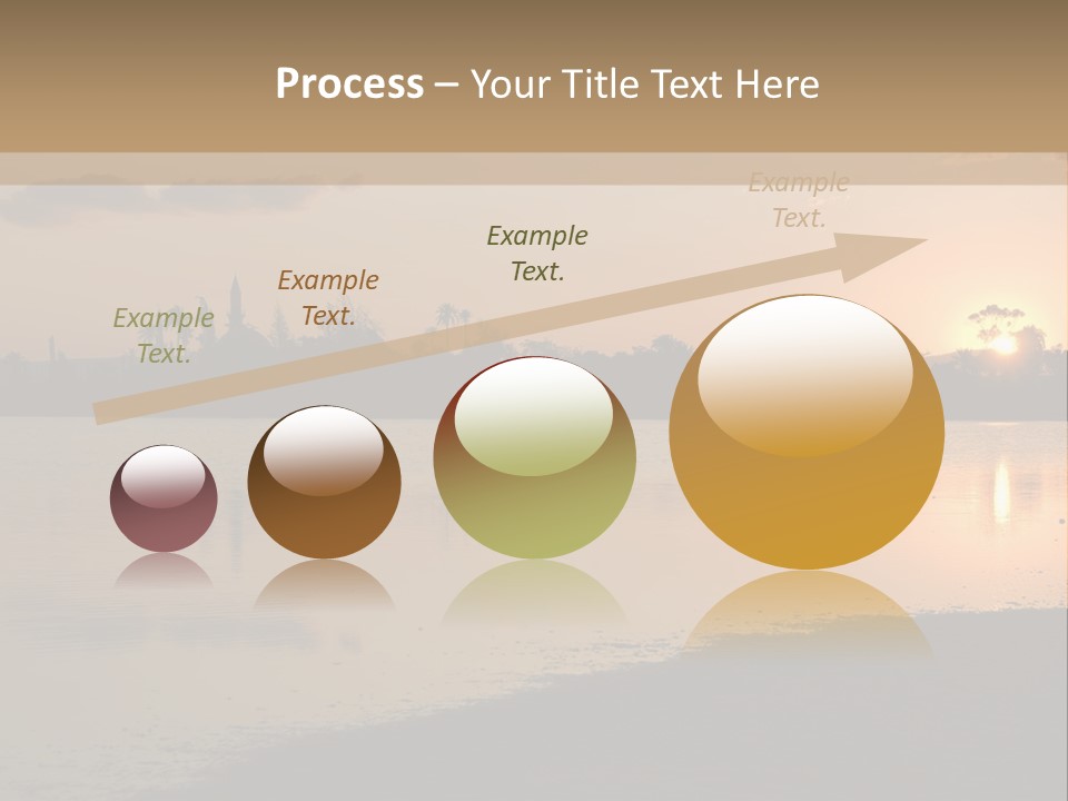 Hala Sultan Tekke Mosque In Cyprus From The Salt Lake PowerPoint Template