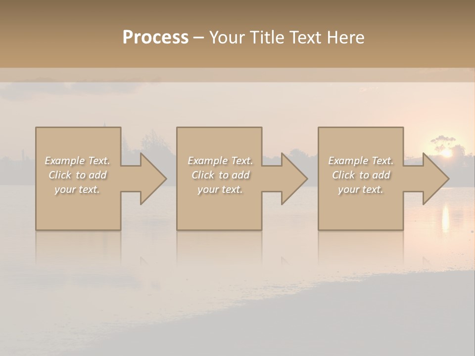 Hala Sultan Tekke Mosque In Cyprus From The Salt Lake PowerPoint Template