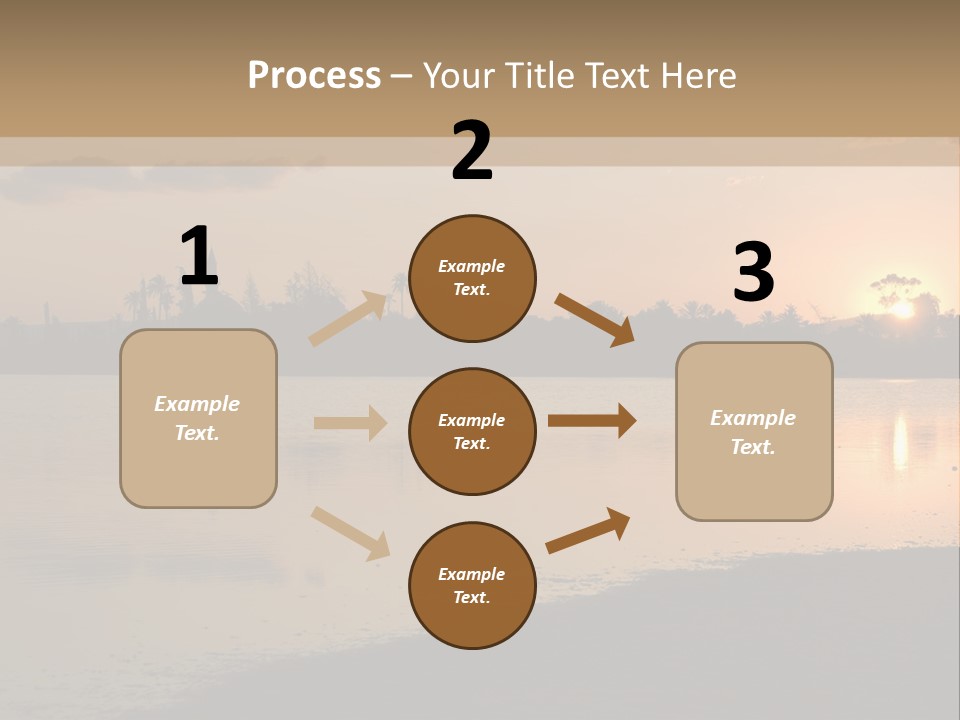 Hala Sultan Tekke Mosque In Cyprus From The Salt Lake PowerPoint Template
