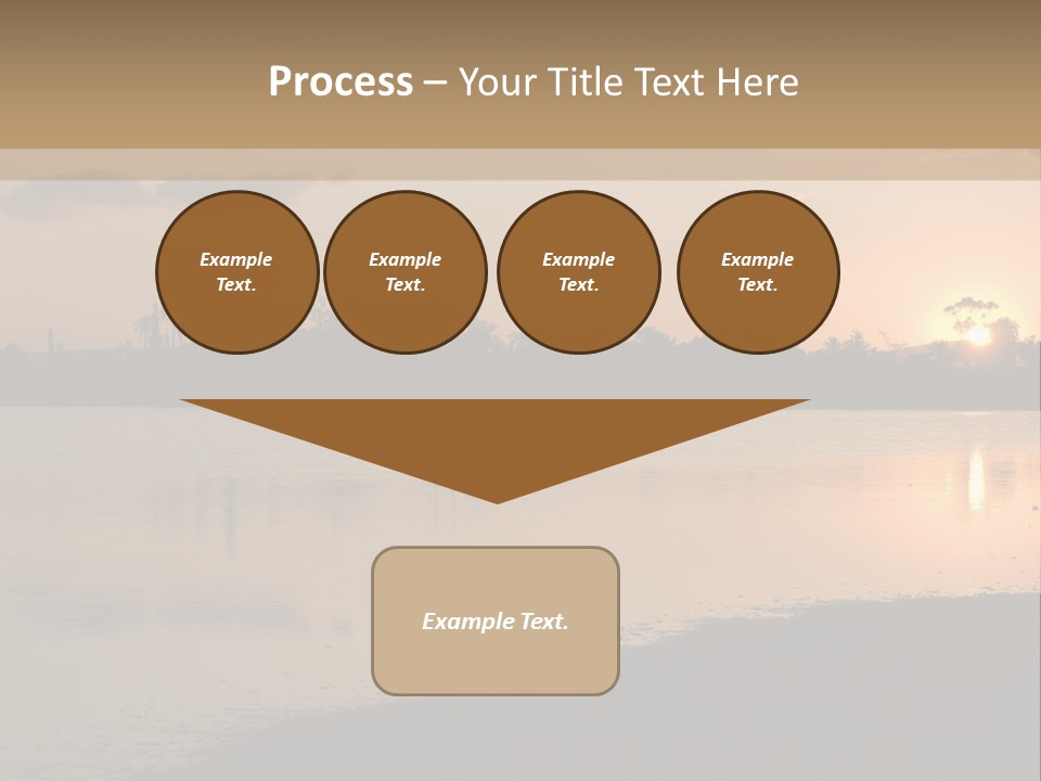Hala Sultan Tekke Mosque In Cyprus From The Salt Lake PowerPoint Template
