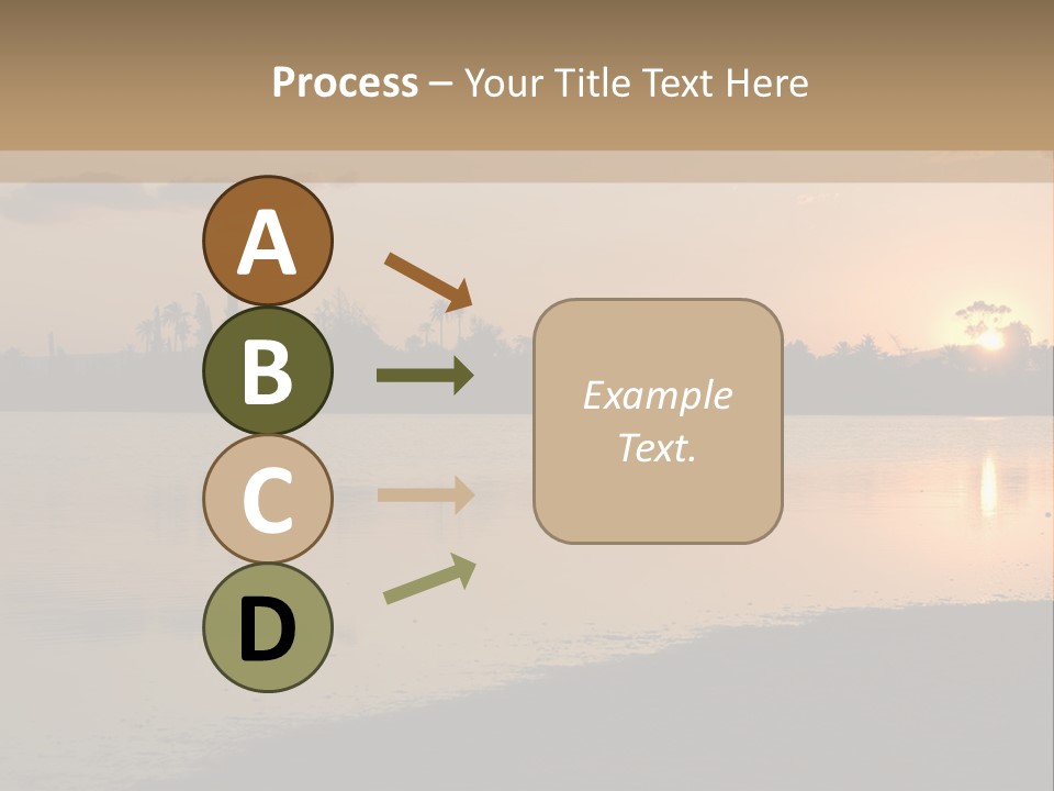 Hala Sultan Tekke Mosque In Cyprus From The Salt Lake PowerPoint Template
