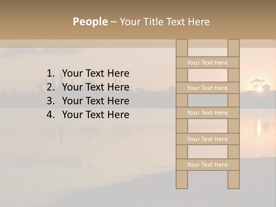 Hala Sultan Tekke Mosque In Cyprus From The Salt Lake PowerPoint Template