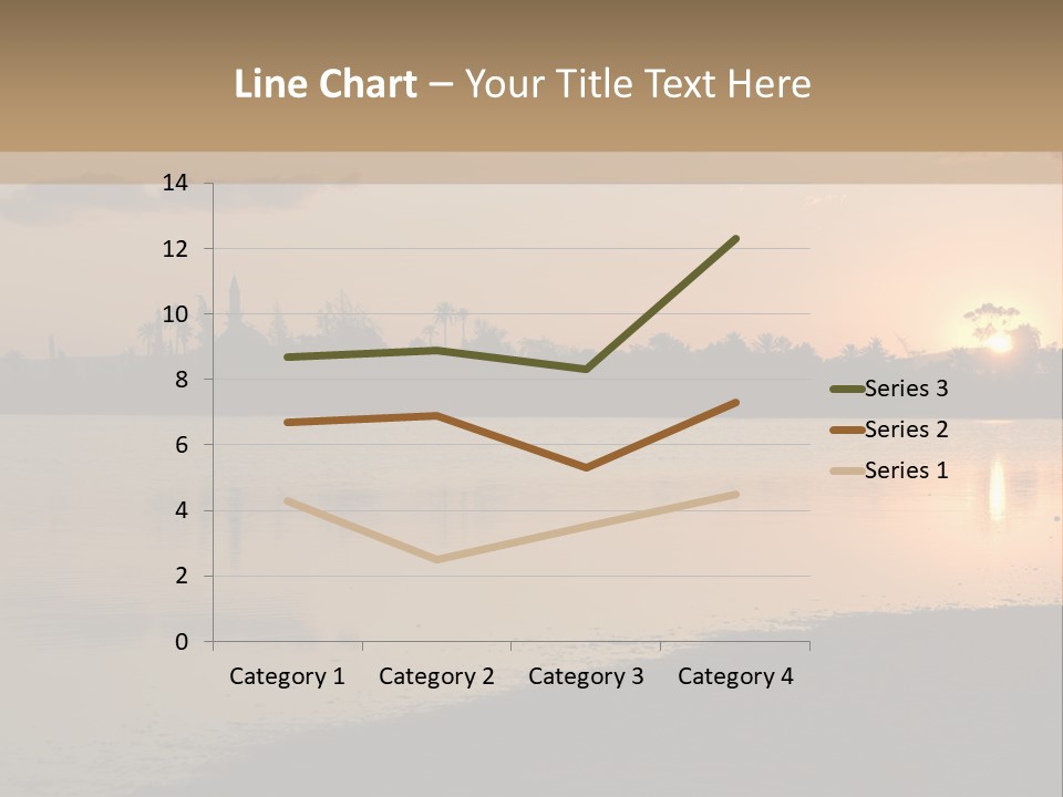 Hala Sultan Tekke Mosque In Cyprus From The Salt Lake PowerPoint Template