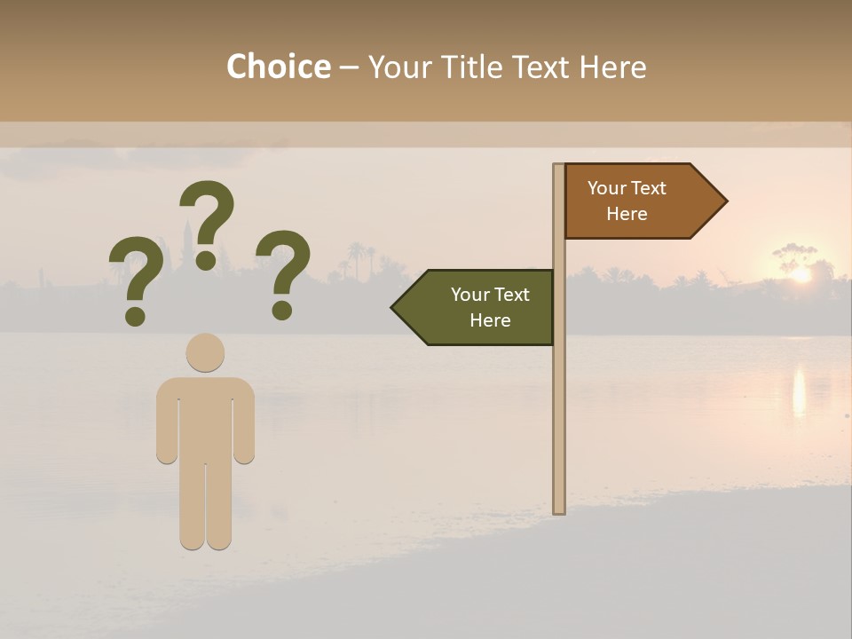 Hala Sultan Tekke Mosque In Cyprus From The Salt Lake PowerPoint Template