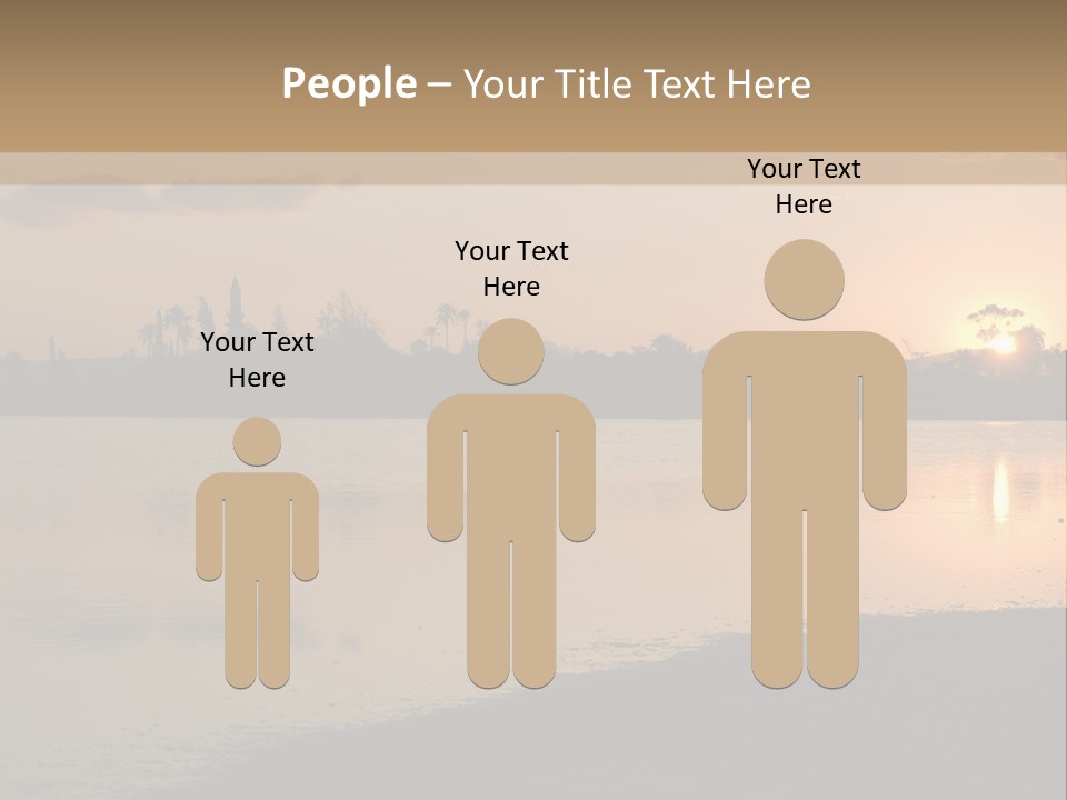 Hala Sultan Tekke Mosque In Cyprus From The Salt Lake PowerPoint Template