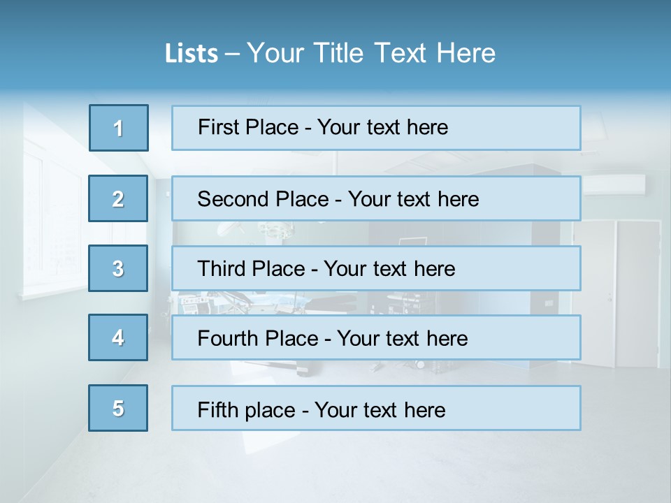Operating Room In A Hospital PowerPoint Template
