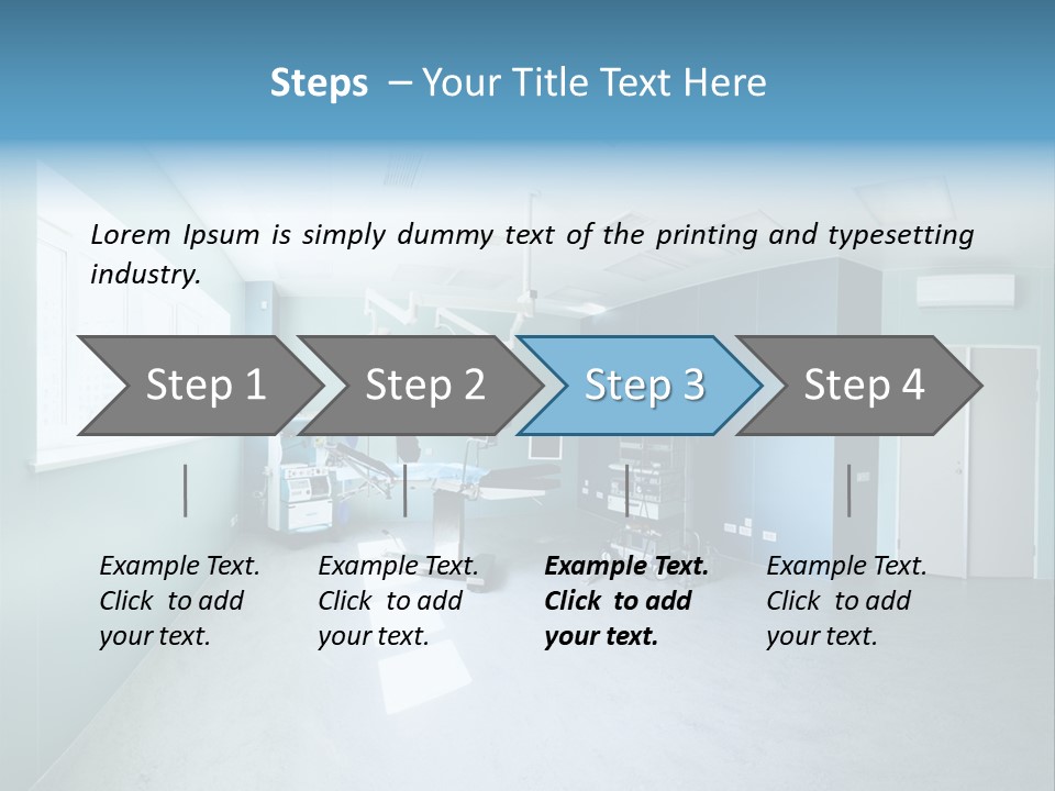 Operating Room In A Hospital PowerPoint Template