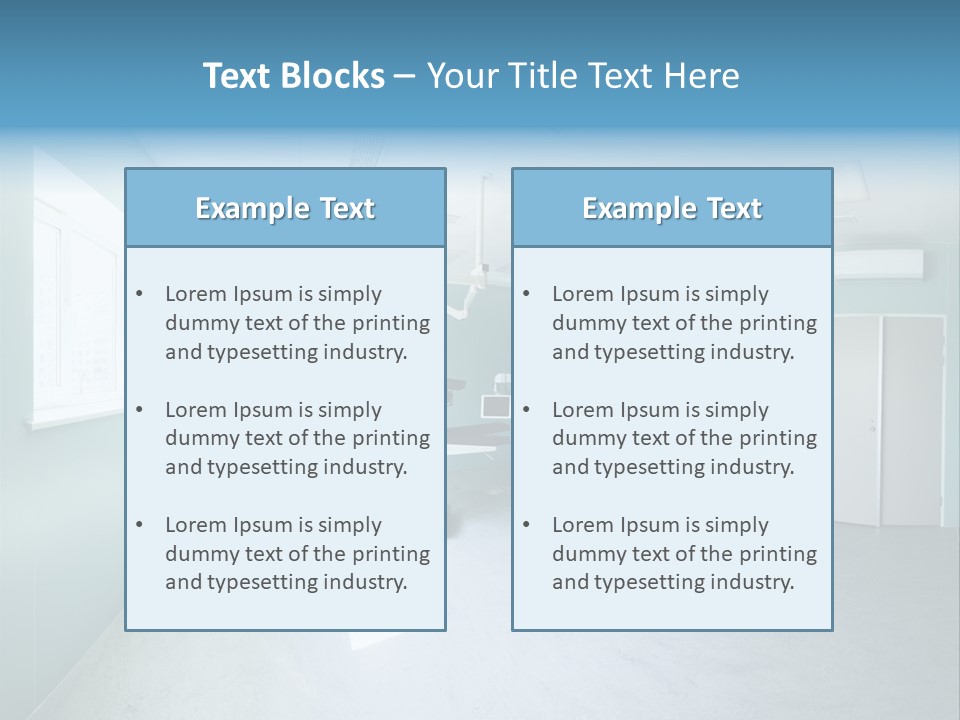 Operating Room In A Hospital PowerPoint Template