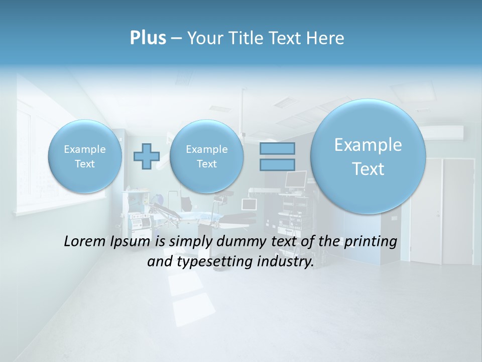 Operating Room In A Hospital PowerPoint Template