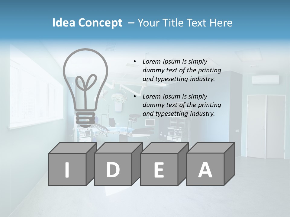 Operating Room In A Hospital PowerPoint Template