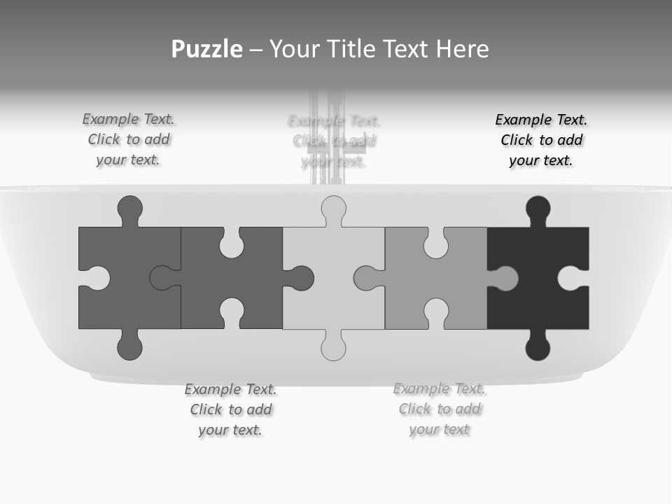 Modern Bathtub Isolated On White Background With Clipping Path PowerPoint Template