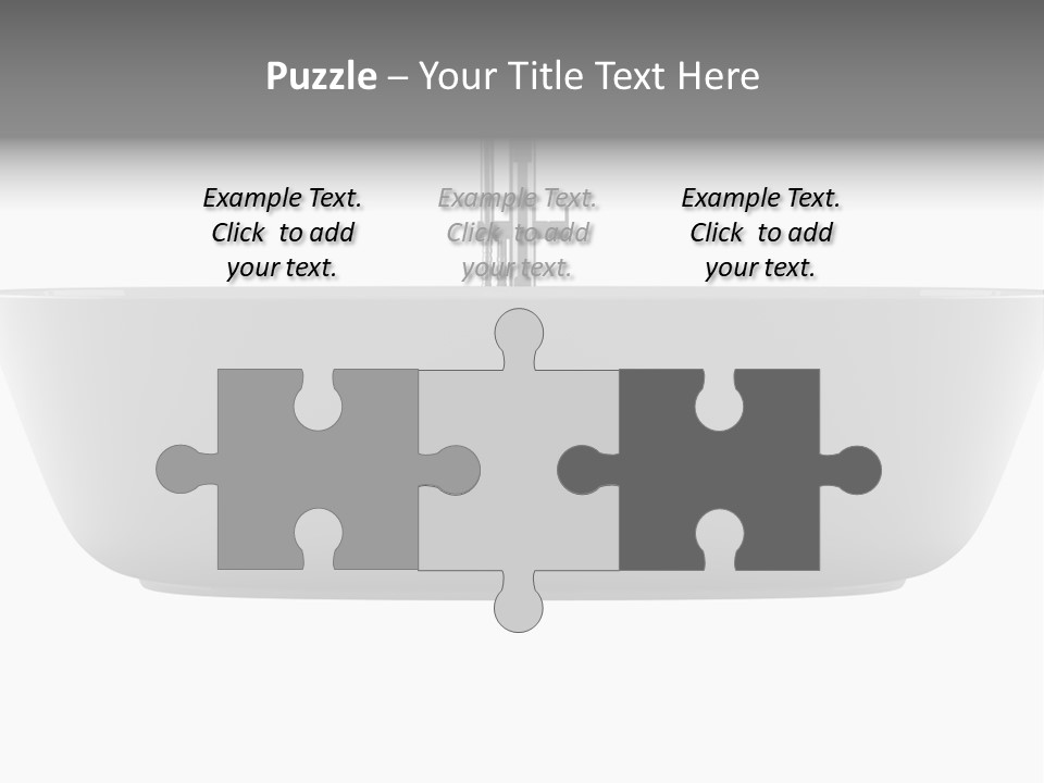 Modern Bathtub Isolated On White Background With Clipping Path PowerPoint Template