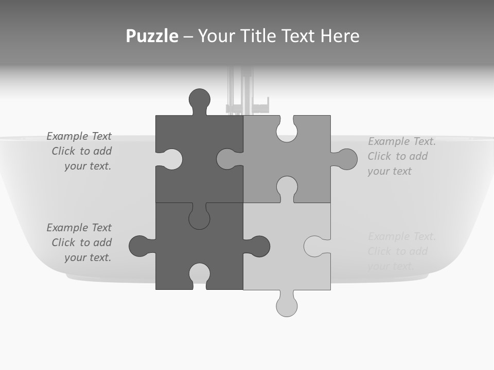 Modern Bathtub Isolated On White Background With Clipping Path PowerPoint Template