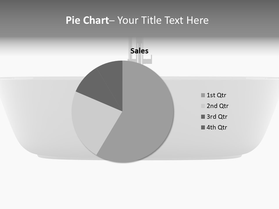 Modern Bathtub Isolated On White Background With Clipping Path PowerPoint Template