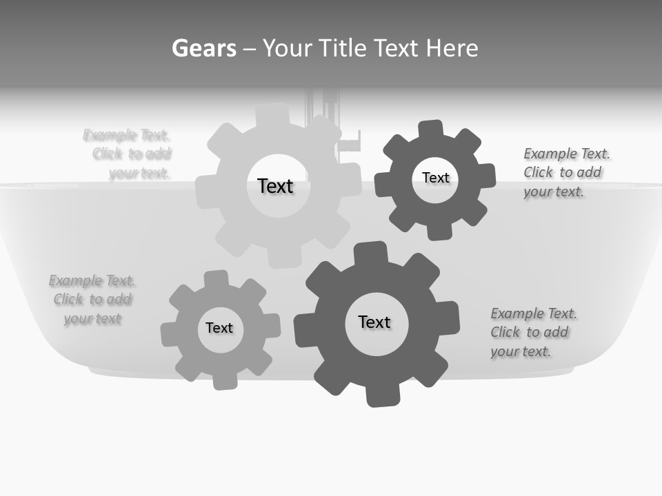 Modern Bathtub Isolated On White Background With Clipping Path PowerPoint Template