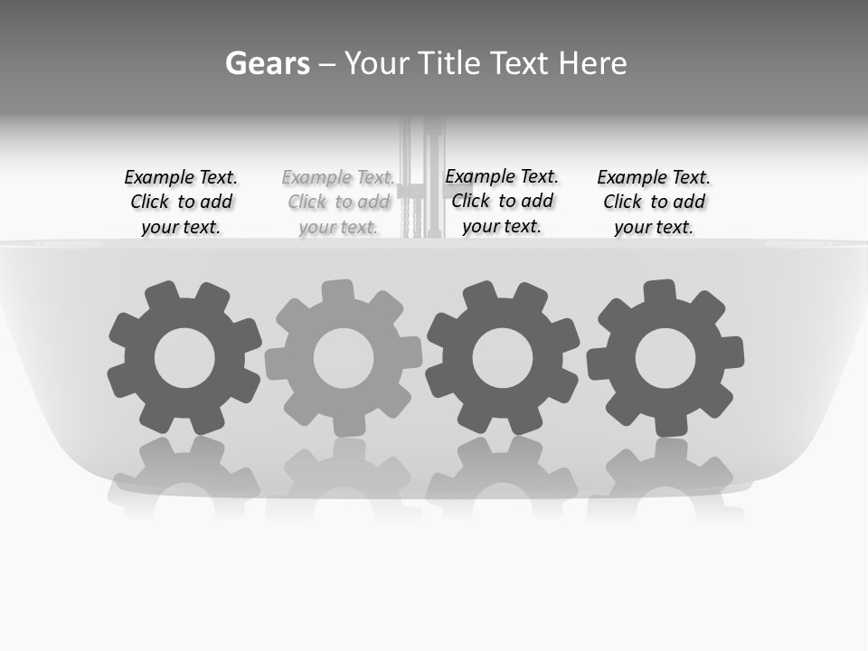 Modern Bathtub Isolated On White Background With Clipping Path PowerPoint Template