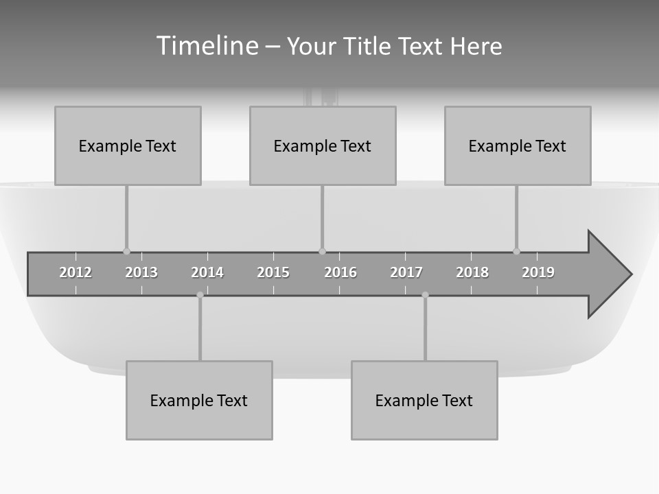 Modern Bathtub Isolated On White Background With Clipping Path PowerPoint Template