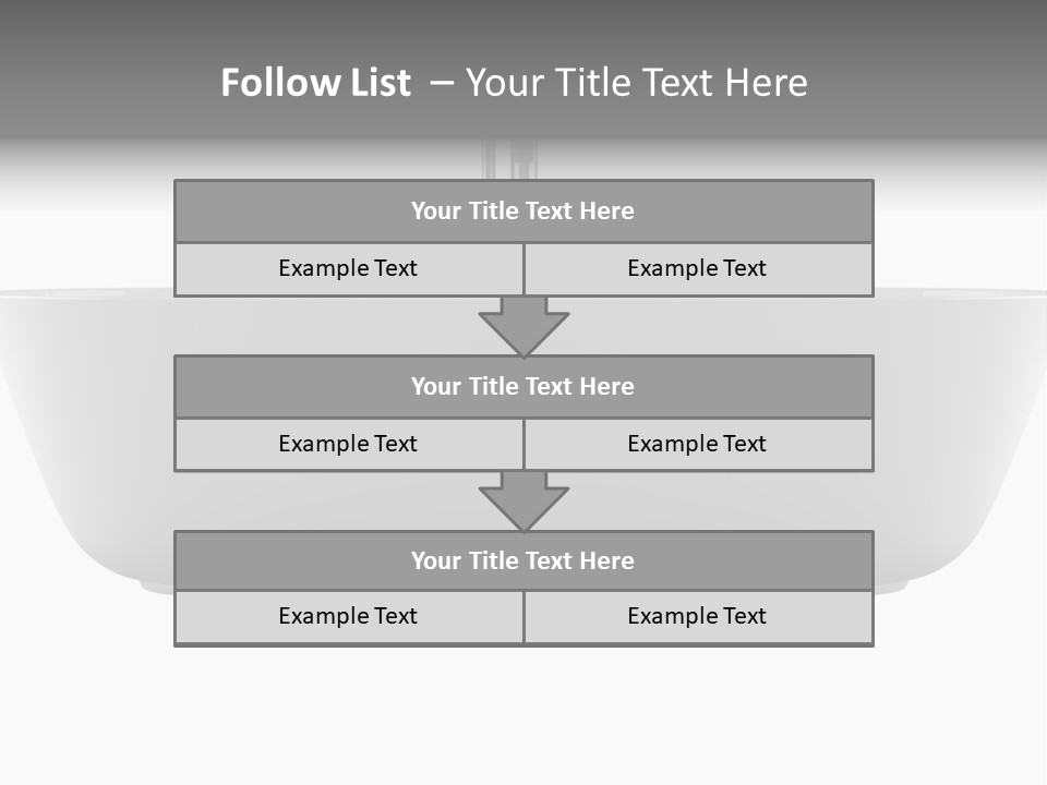 Modern Bathtub Isolated On White Background With Clipping Path PowerPoint Template