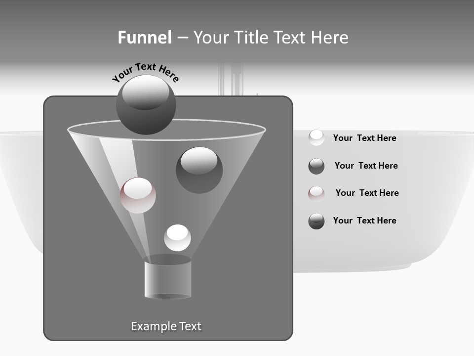 Modern Bathtub Isolated On White Background With Clipping Path PowerPoint Template