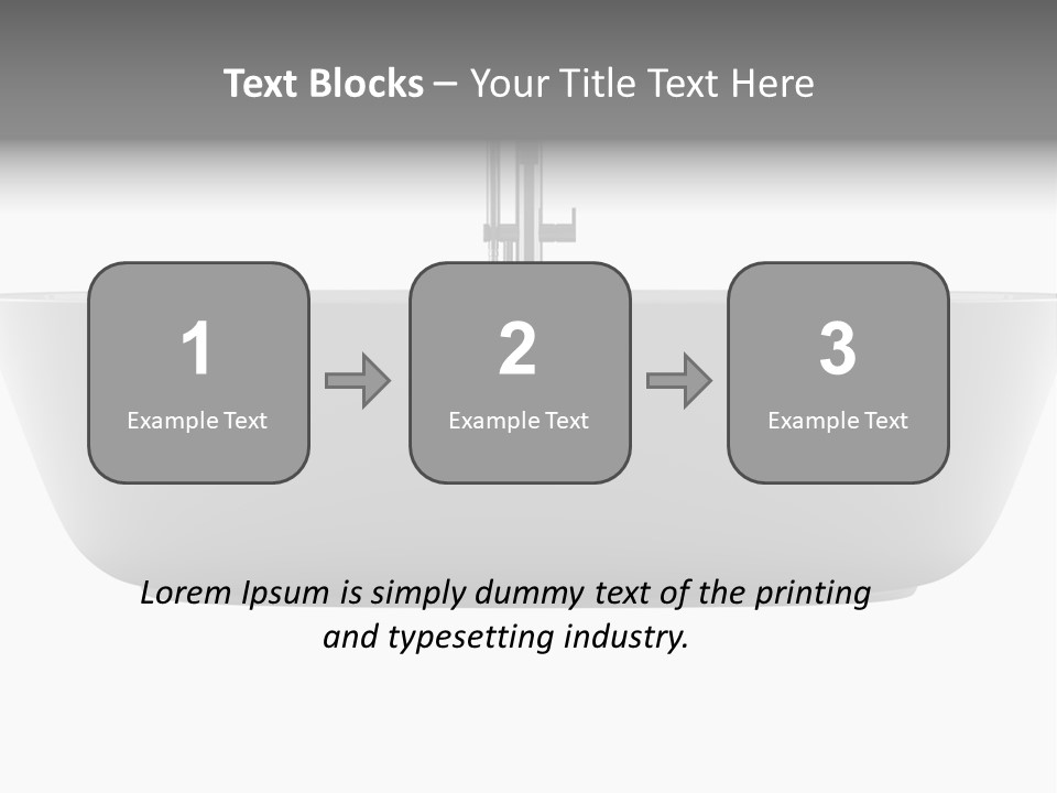 Modern Bathtub Isolated On White Background With Clipping Path PowerPoint Template