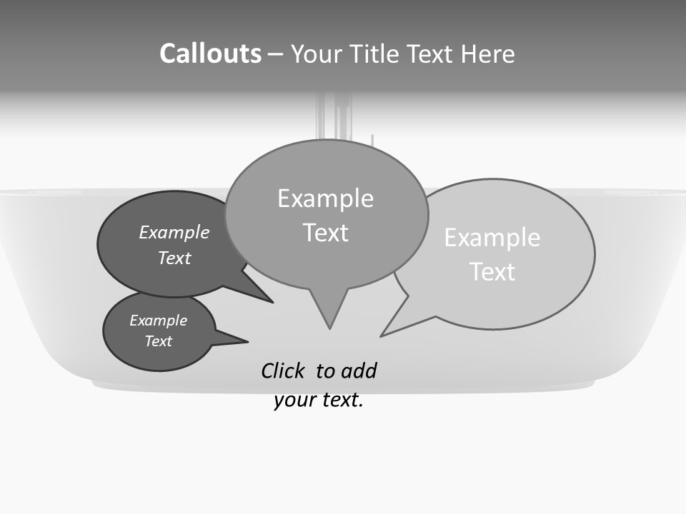 Modern Bathtub Isolated On White Background With Clipping Path PowerPoint Template