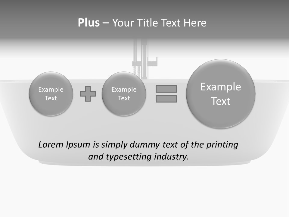 Modern Bathtub Isolated On White Background With Clipping Path PowerPoint Template
