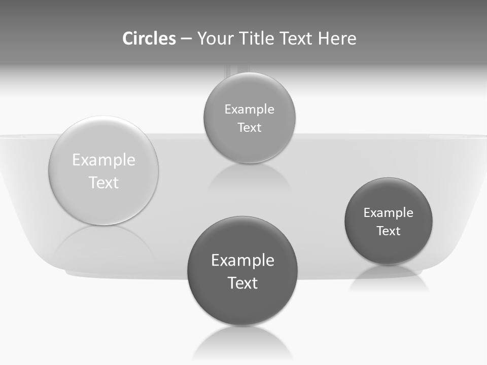 Modern Bathtub Isolated On White Background With Clipping Path PowerPoint Template