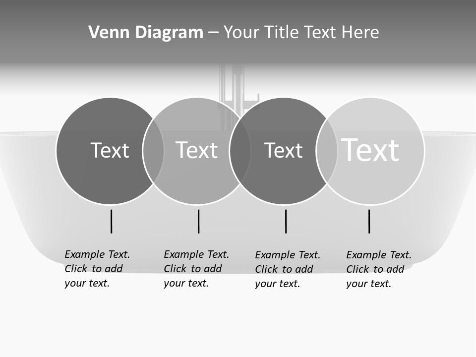 Modern Bathtub Isolated On White Background With Clipping Path PowerPoint Template