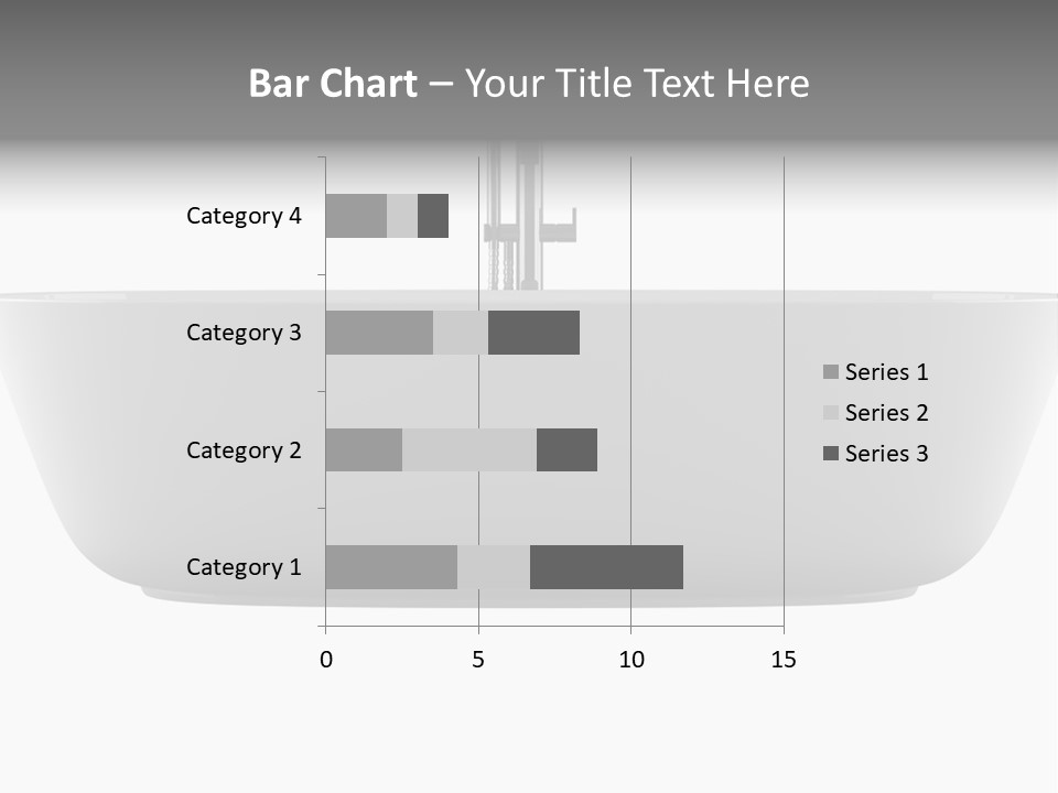 Modern Bathtub Isolated On White Background With Clipping Path PowerPoint Template