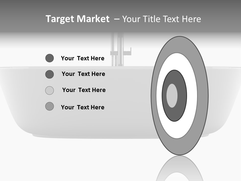 Modern Bathtub Isolated On White Background With Clipping Path PowerPoint Template