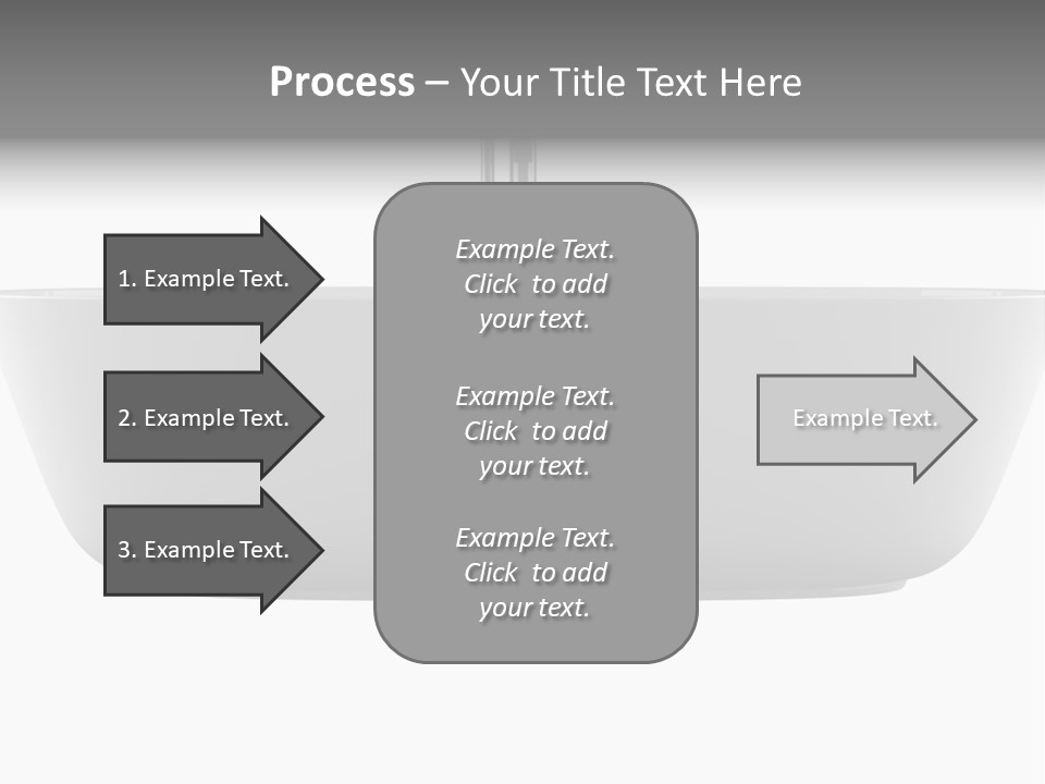 Modern Bathtub Isolated On White Background With Clipping Path PowerPoint Template
